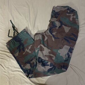 Propper Men's Woodland Camo Cargo Pants - Green/Brown/Black